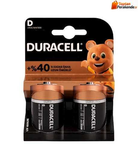 Duracell D Size Büyük Pil 2li
